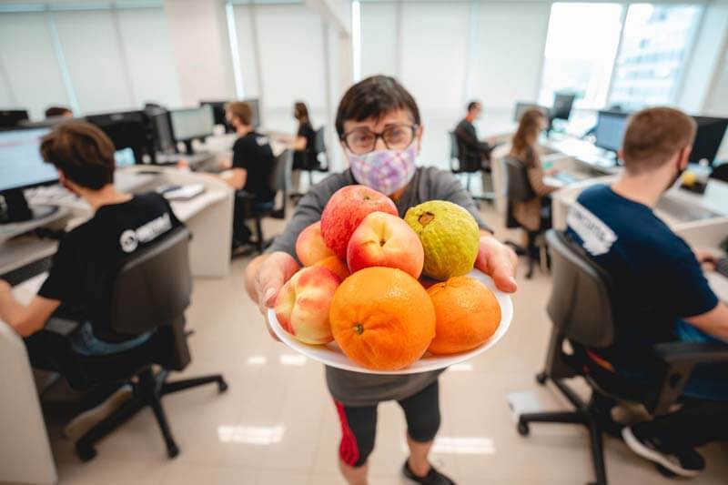 Doutor-IE - Frutas para os colaboradores